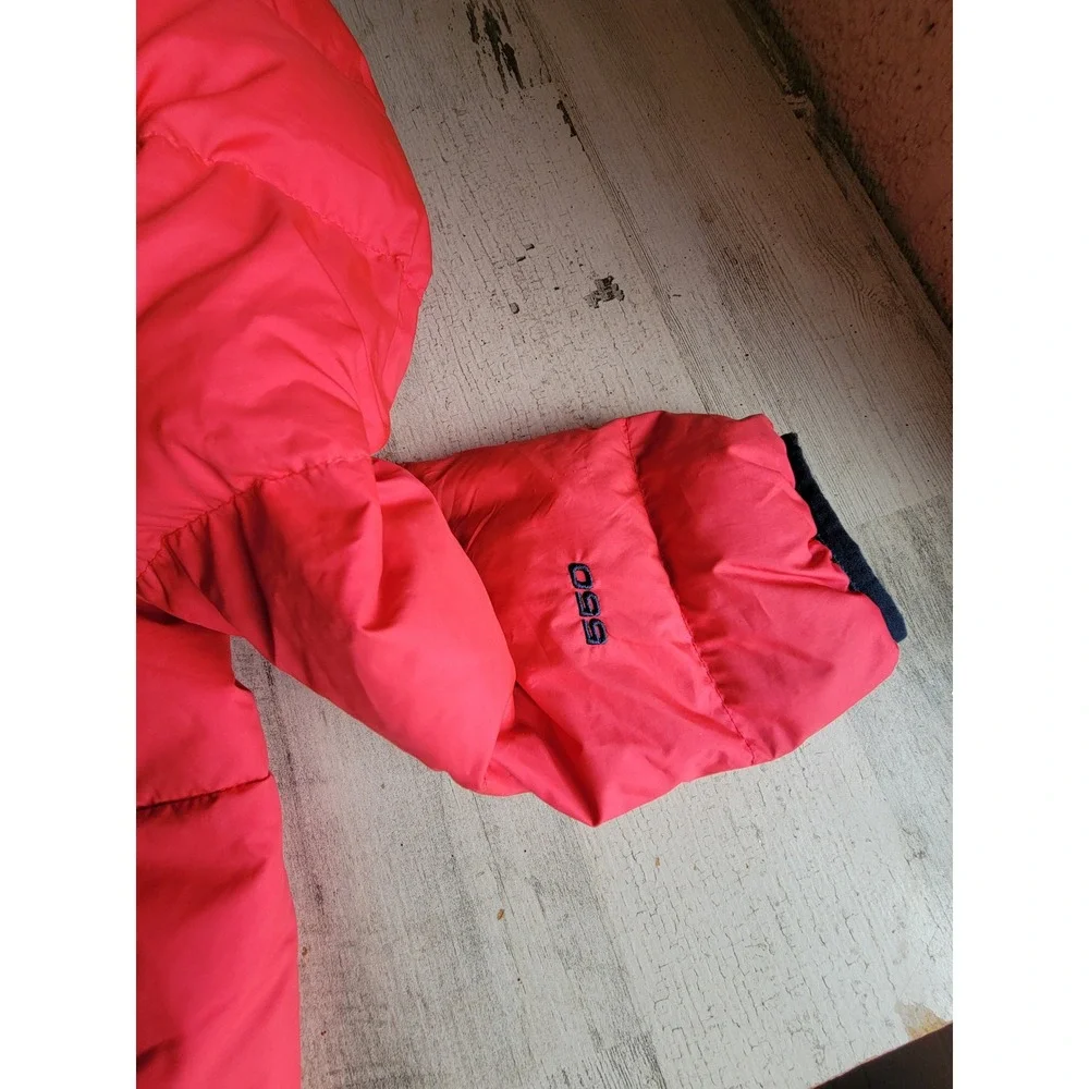 North face 550 medium plush pink zip up youth medium jacket puffer winter